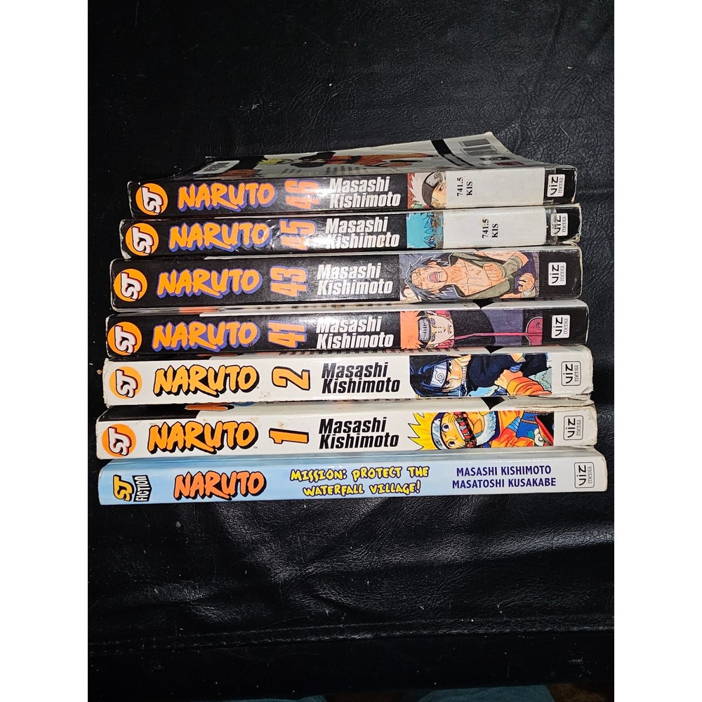 Naruto Manga Book Lot Of 7